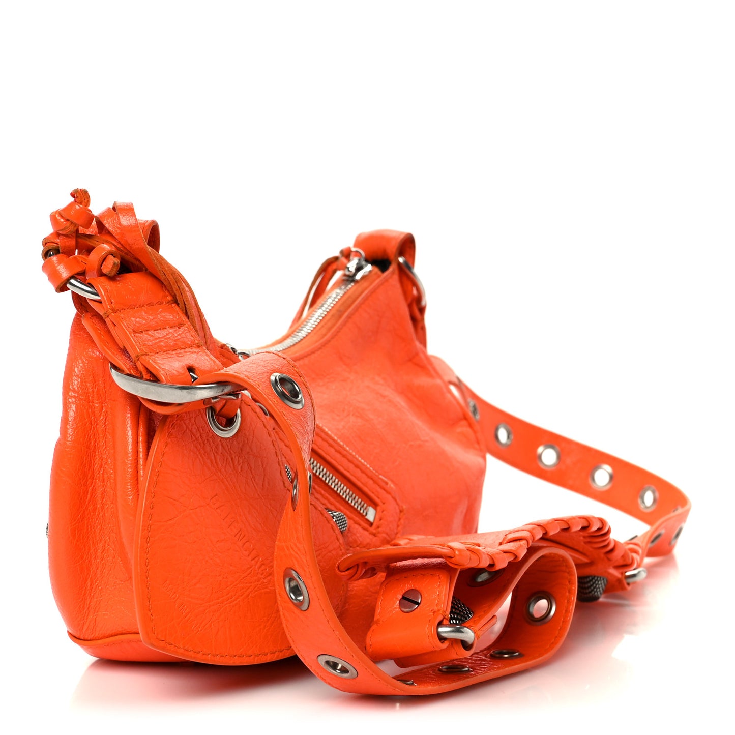 Agneau Arena Le Cagole Shoulder Bag XS Orange