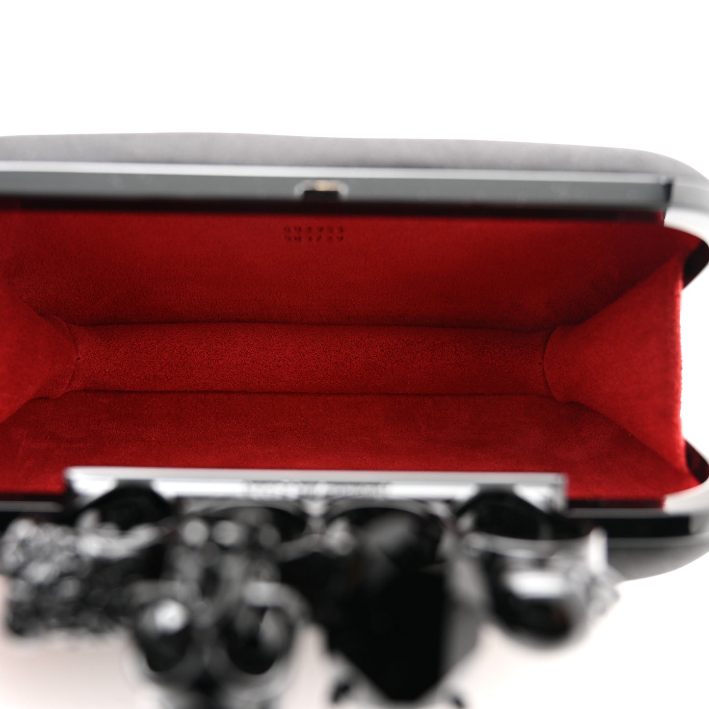 Silk Knucklebox Clutch Black