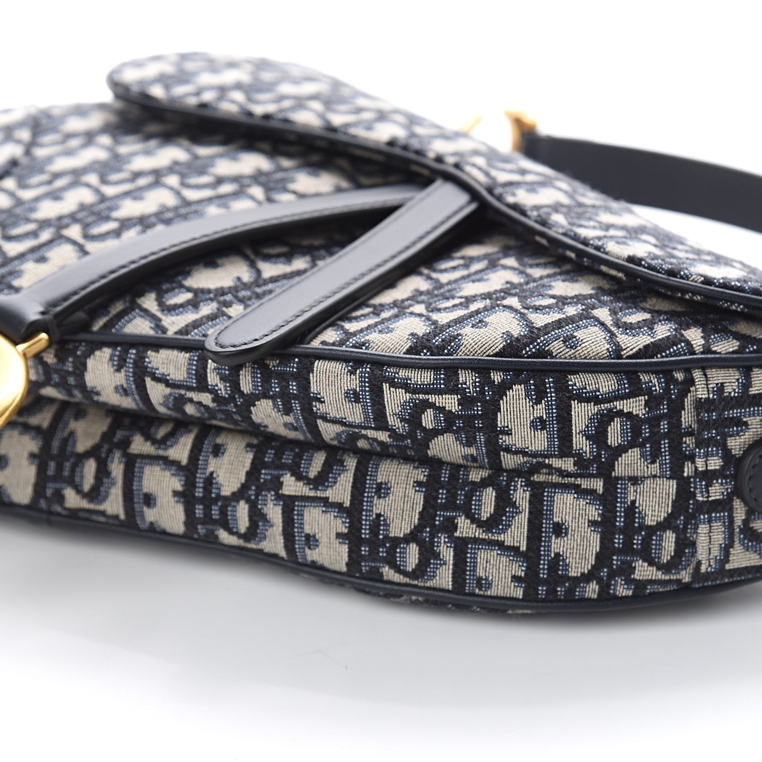 Christian Dior Oblique Saddle Bag Blue 8 of 8