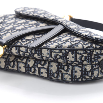 Christian Dior Oblique Saddle Bag Blue 8 of 8