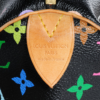 Louis Vuitton Monogram Multicolor Speedy 30 Black 7 of 7