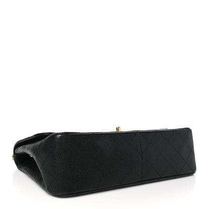 Chanel Caviar Quilted Jumbo Single Flap Black 4 of 10