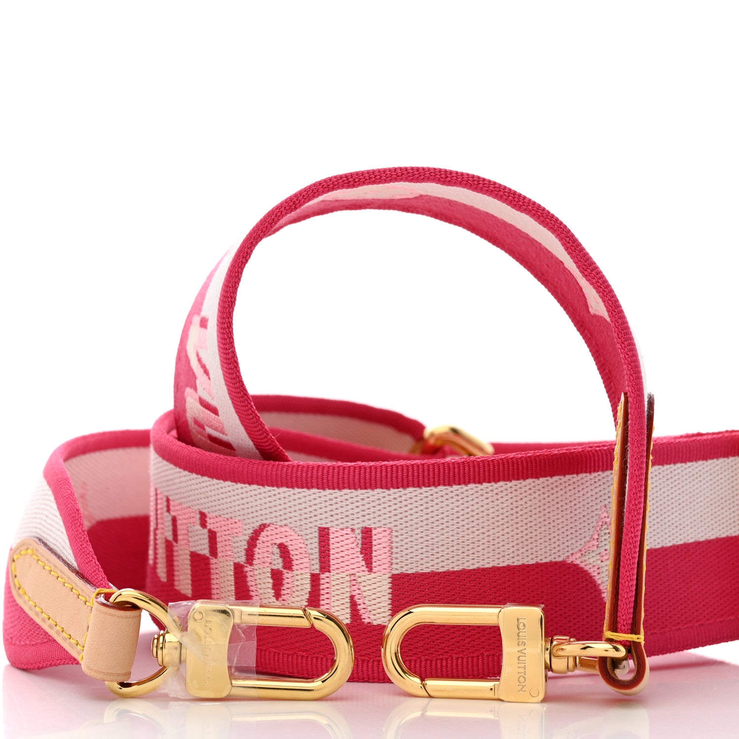 Louis Vuitton Jacquard Neverfull BB Shoulder Strap Pink Peony 4 of 4