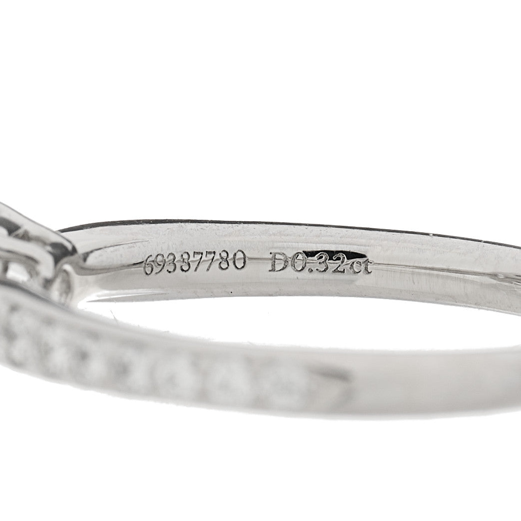 Tiffany Platinum Diamond .32ct Round Brilliant Harmony Engagement Ring 48 4.5 7 of 7