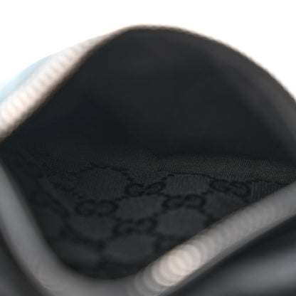 Gucci GG Monogram Web Double Pocket Belt Bag Black 6 of 12