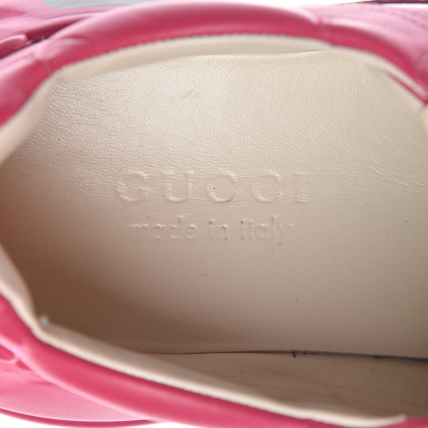Gucci Calfskin Logo Mens Rhyton Sneakers 7 Box Pink 8 of 12