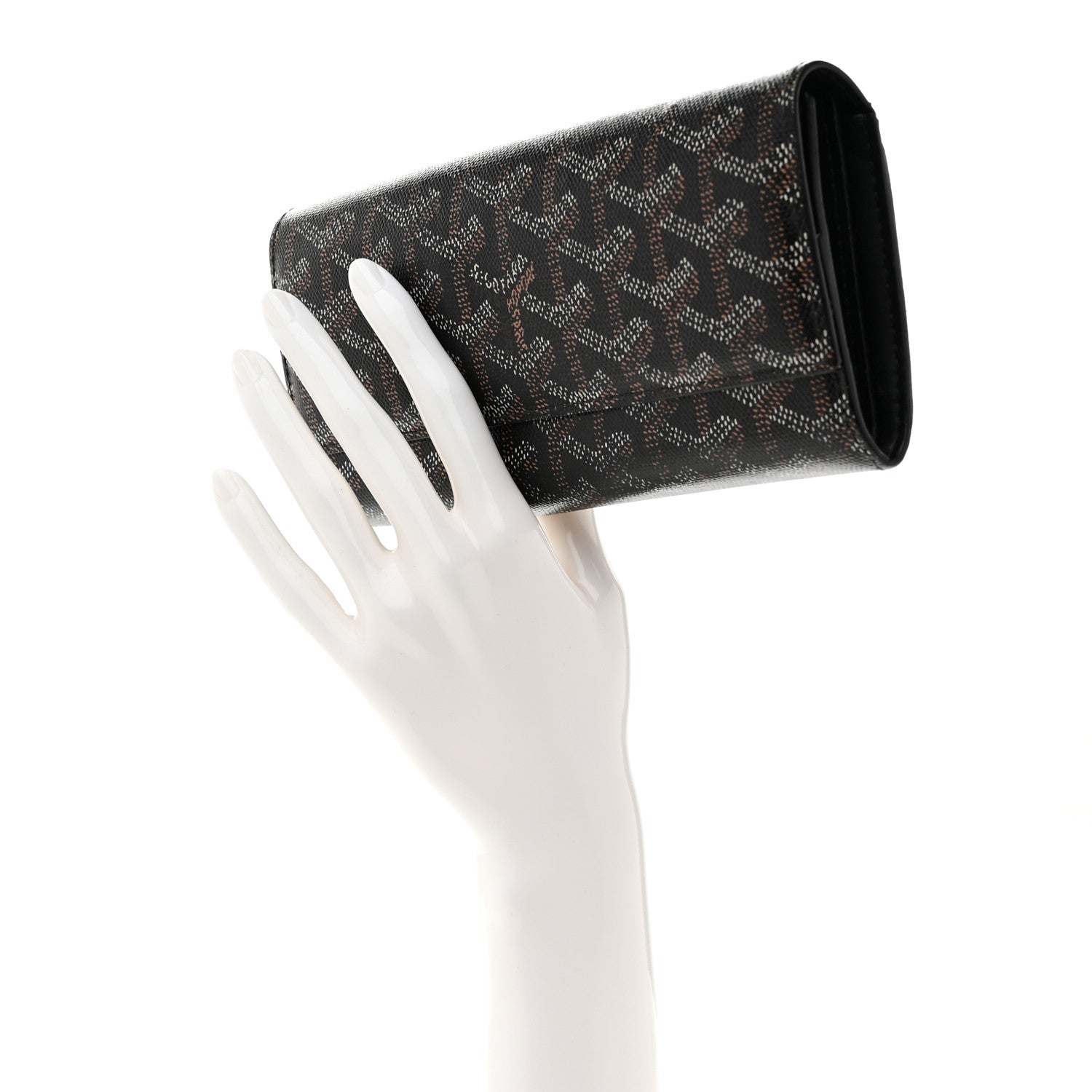 Goyard Goyardine Varenne Long Wallet Black 2 of 7