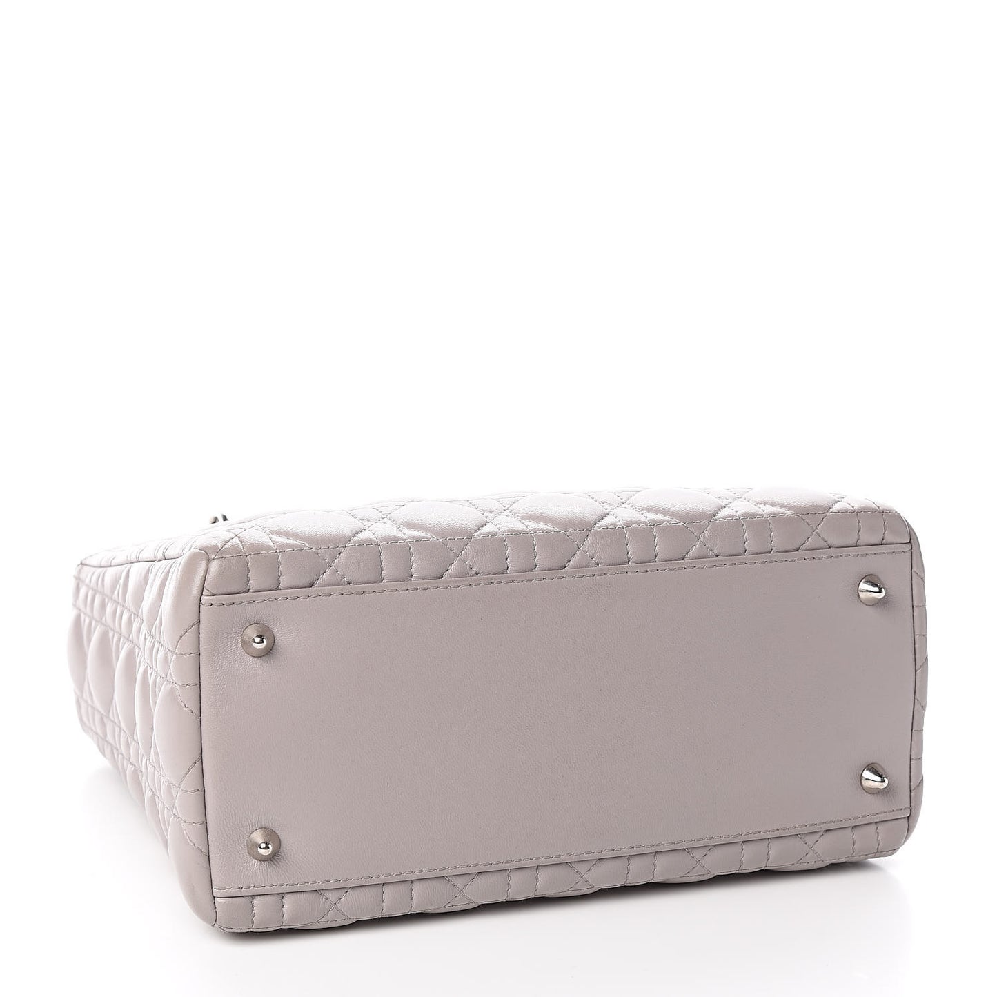 Lambskin Cannage Medium Lady Dior Grey