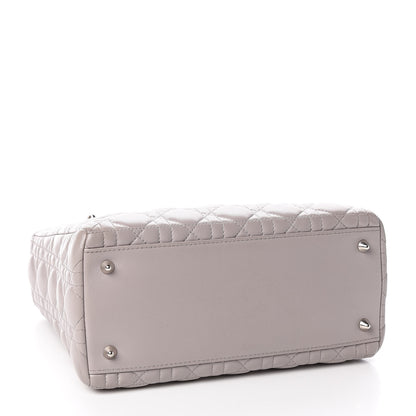 Christian Dior Lambskin Cannage Medium Lady Dior Grey 4 of 10