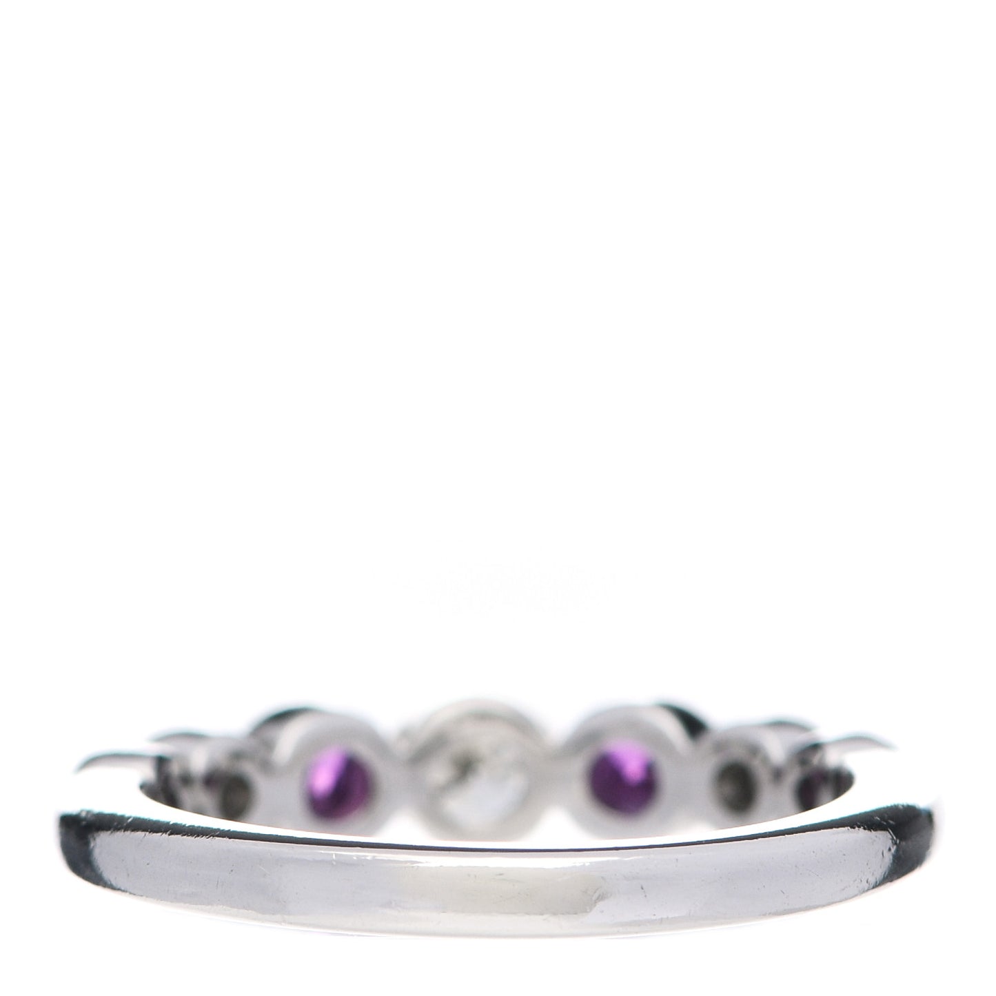 Platinum Diamond Pink Sapphire Jazz Ring 48 4.25