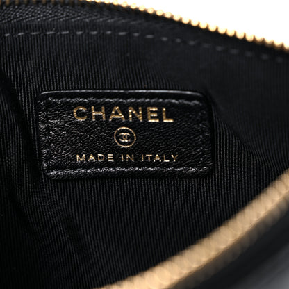 Chanel Lambskin Quilted Small No. 5 Cosmetic Case Black 6 of 9