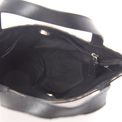 Burberry Calfskin House Check Small Tote Black 5 of 10