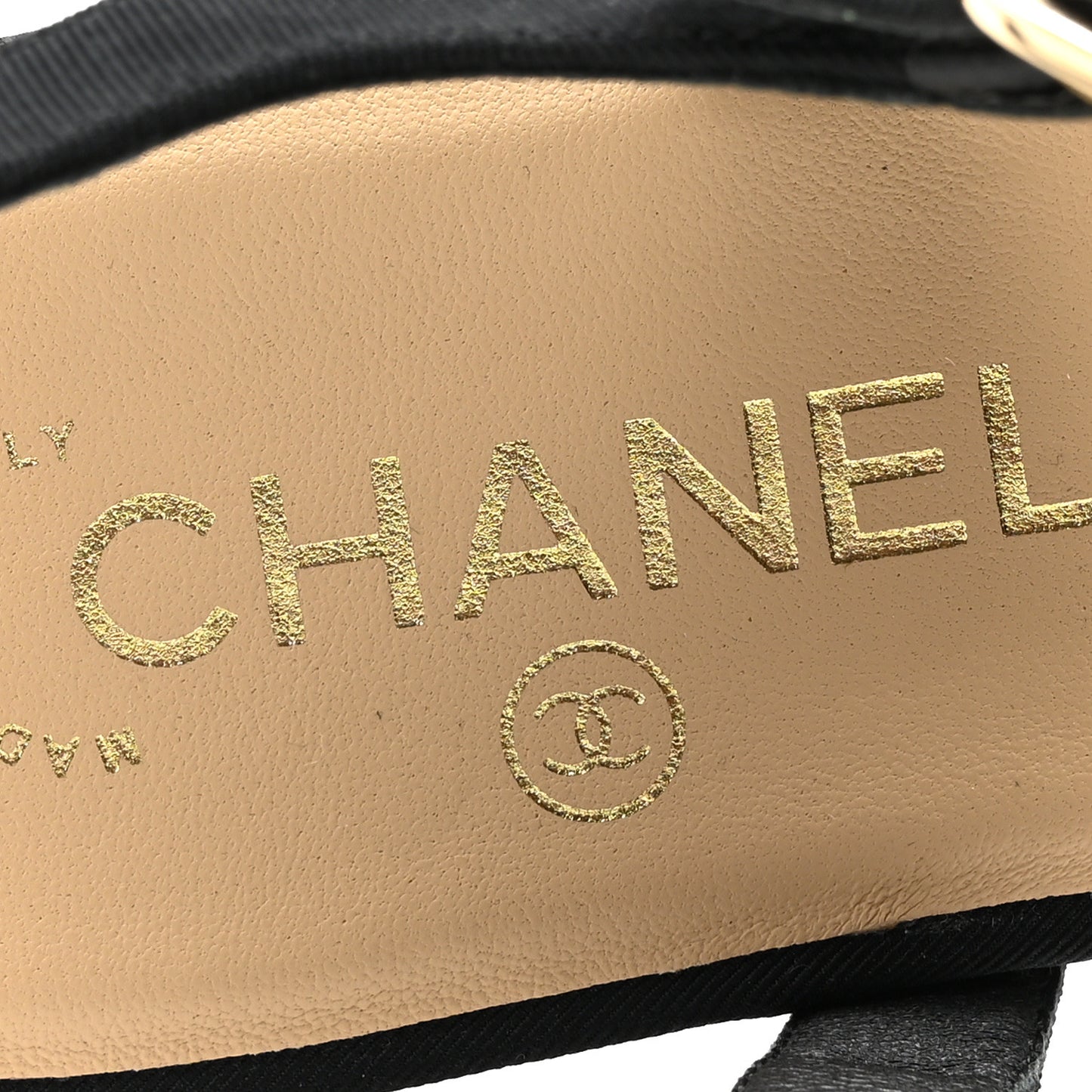 Grosgrain Lambskin Camellia Bow Thong Sandals 39 Black