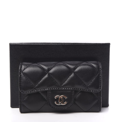 Chanel Lambskin Quilted 6 Key Holder Black 8 of 8