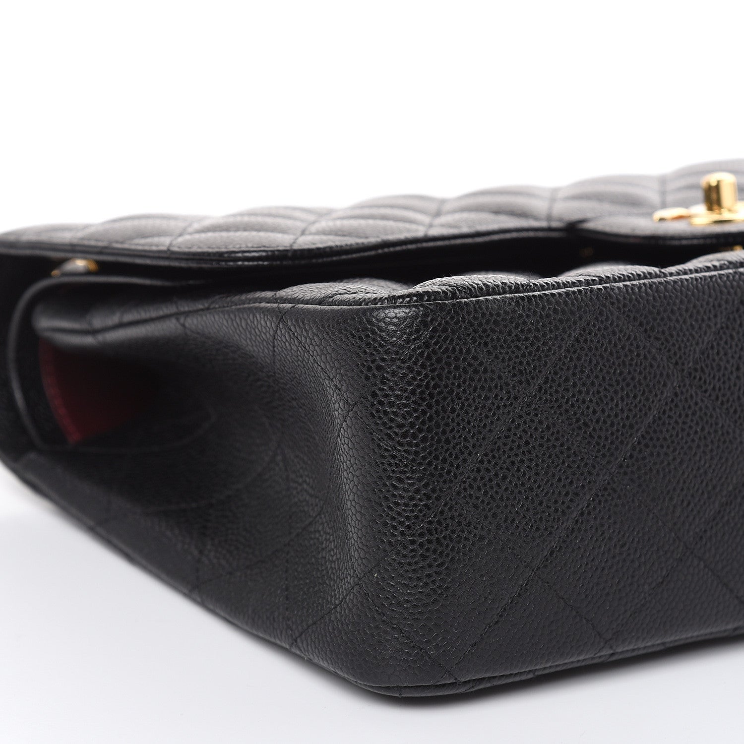 Chanel Caviar Quilted Jumbo Double Flap Black 8 of 10