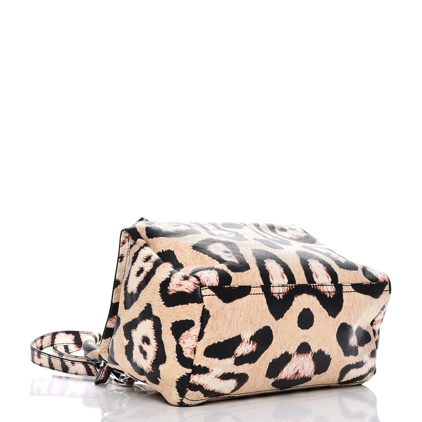 Calfskin Jaguar Print Small Pandora Multicolor
