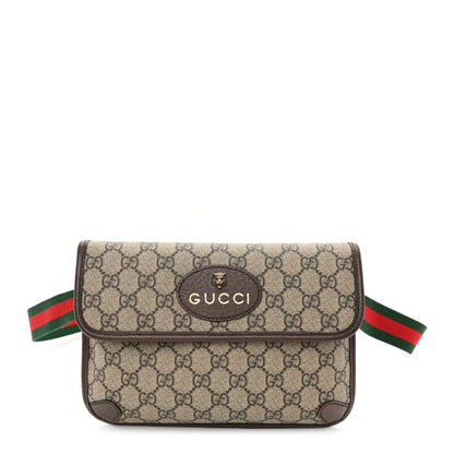 Gucci GG Supreme Monogram Neo Vintage Web Belt Bag Brown 1 of 7