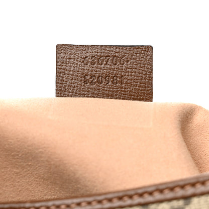 Gucci GG Supreme Monogram Azalea Calfskin Web Small Jackie 1961 Hobo Beige Ebony Brown Sugar 7 of 11