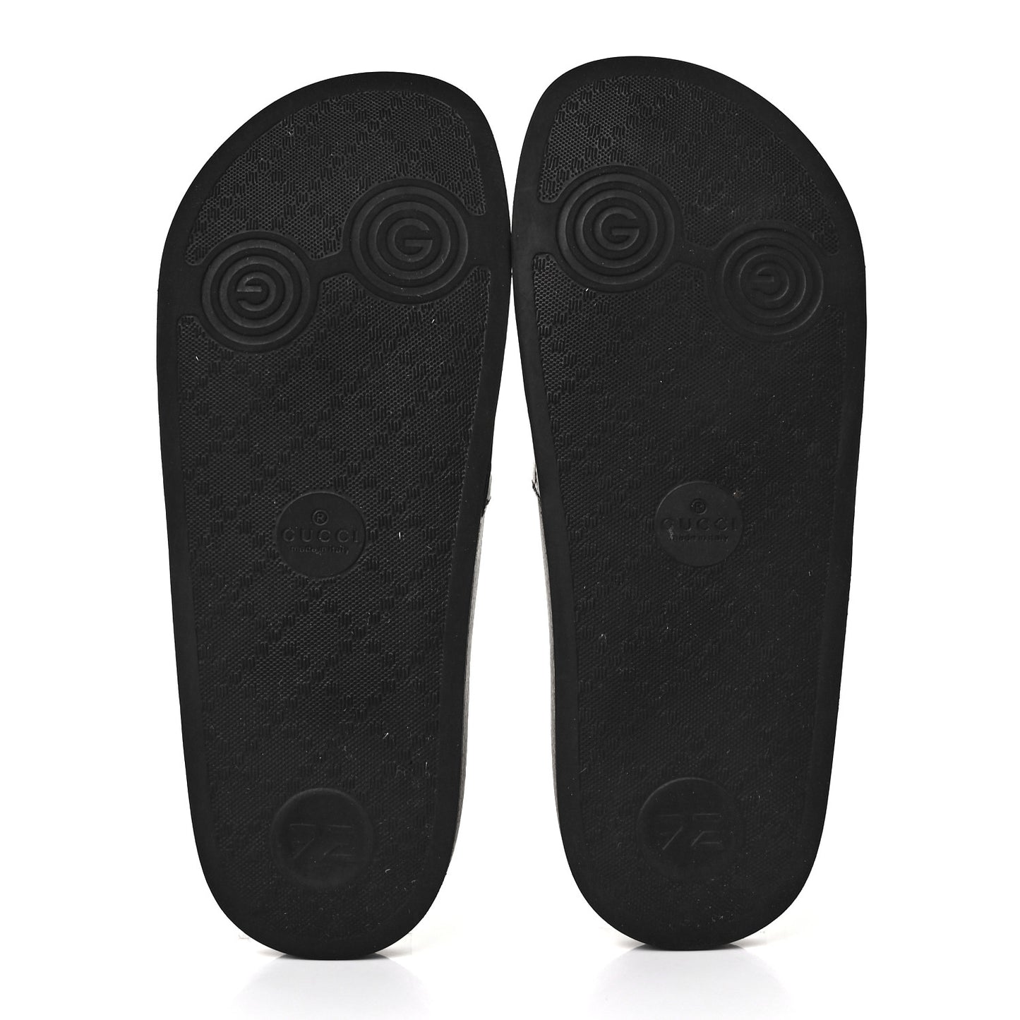 Microguccissima Slide Sandals 38 Black