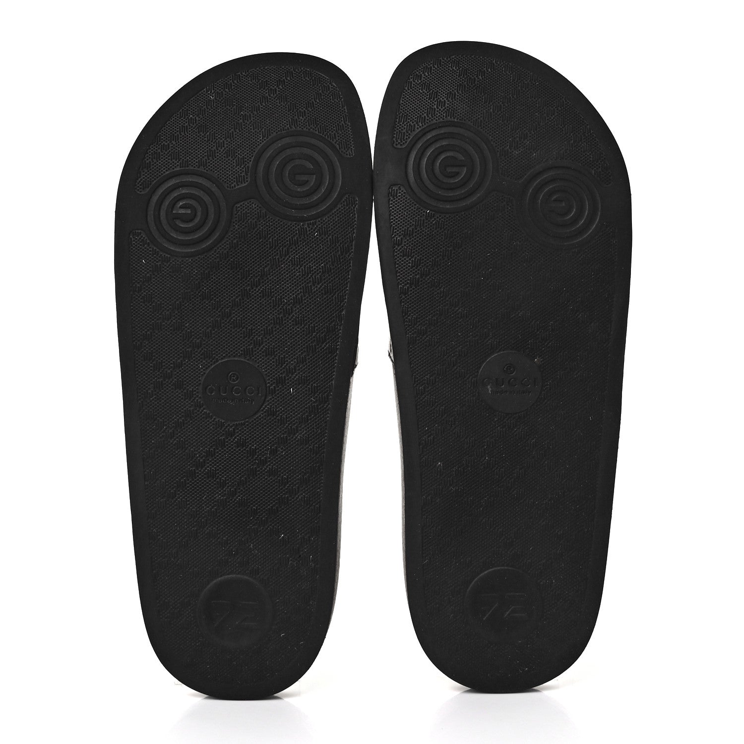 Gucci Microguccissima Slide Sandals 38 Black 5 of 8