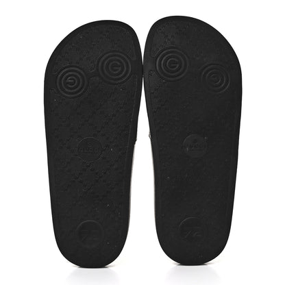 Gucci Microguccissima Slide Sandals 38 Black 5 of 8