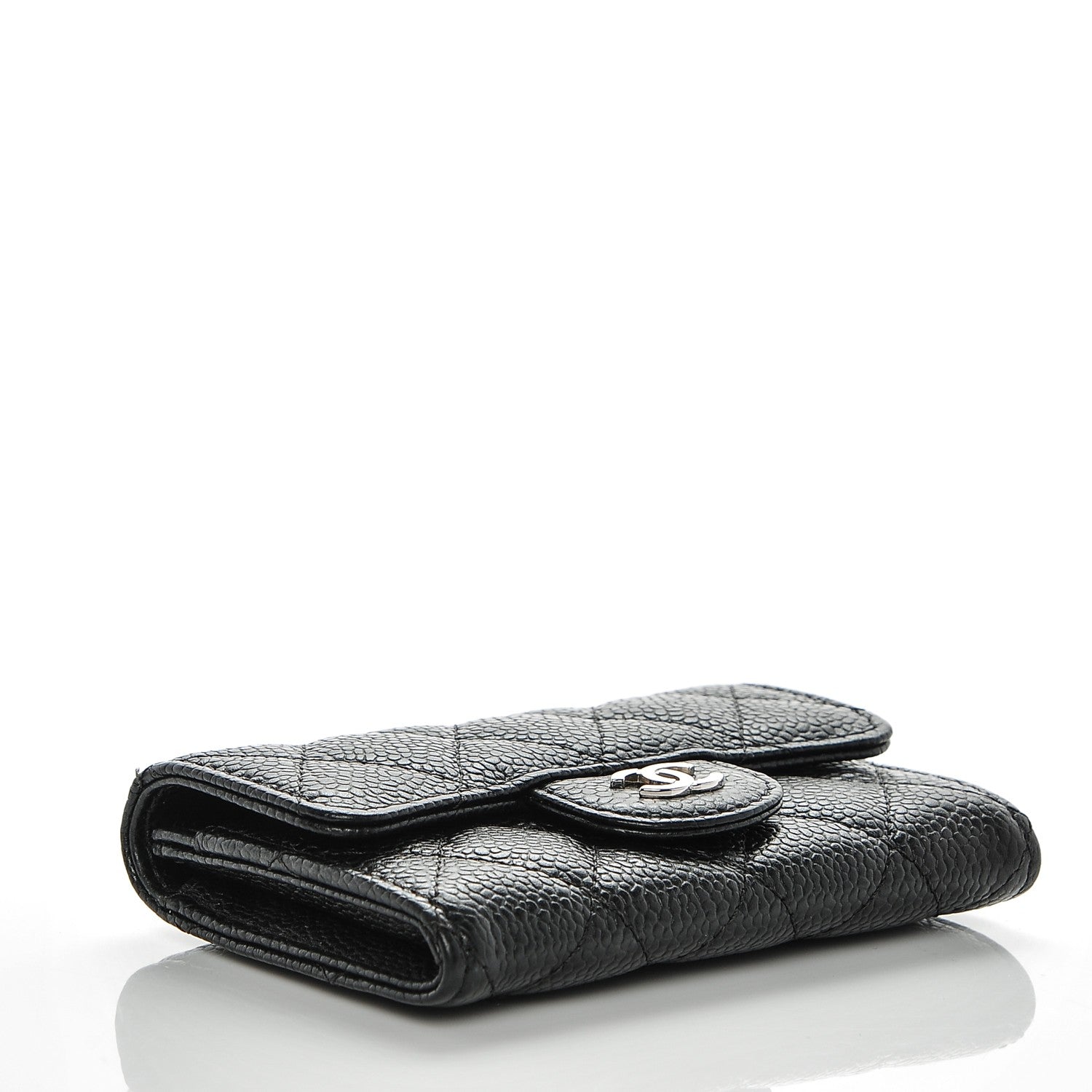 Chanel Caviar Quilted Flap Card Holder Black 4 of 8