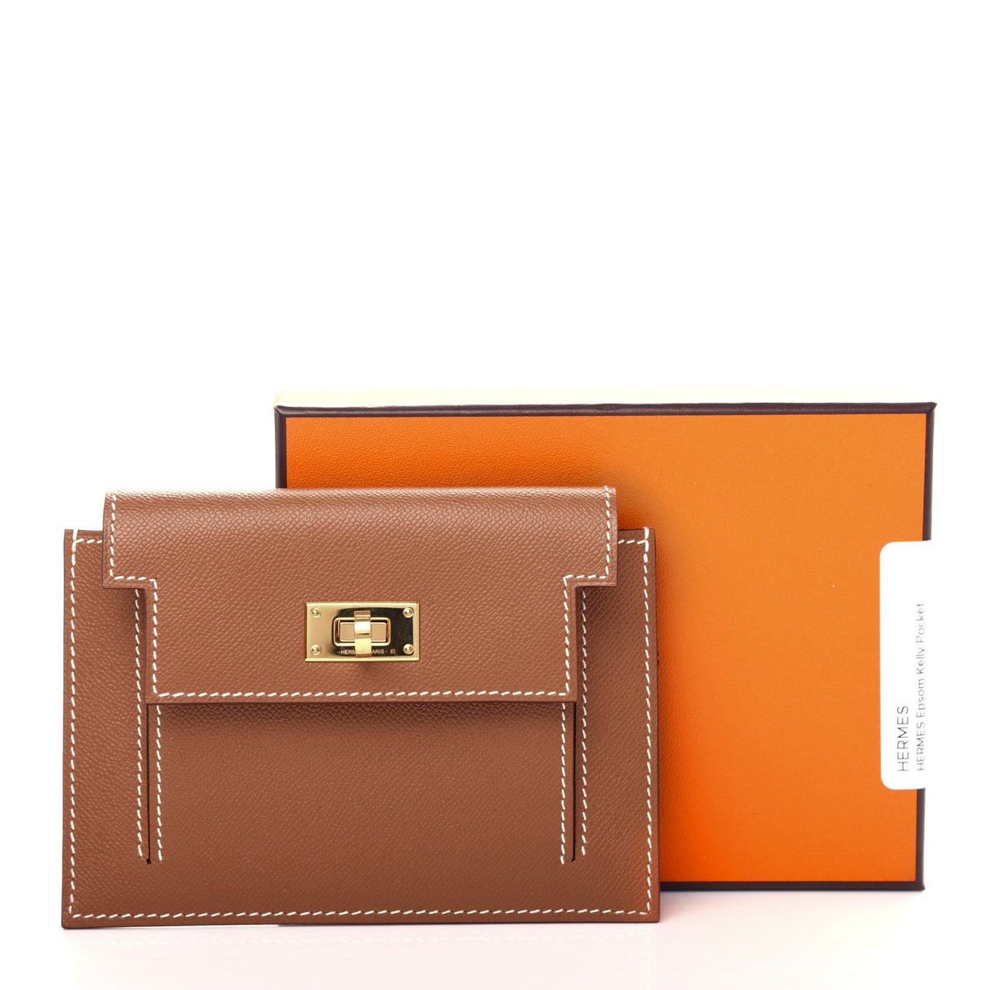 Epsom Kelly Pocket Compact Wallet Gold