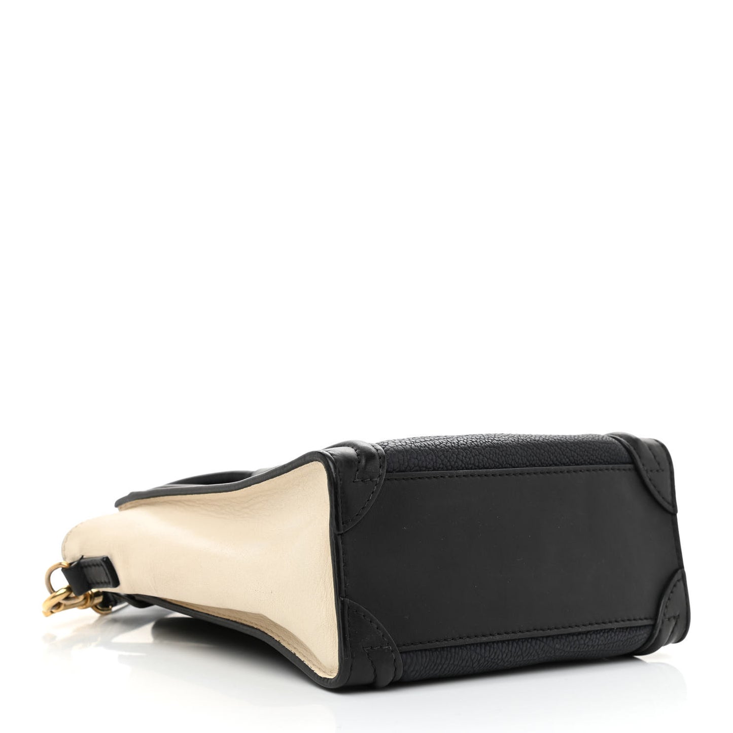 Canvas Smooth Calfskin Nano Tri-Color Luggage Navy Blue