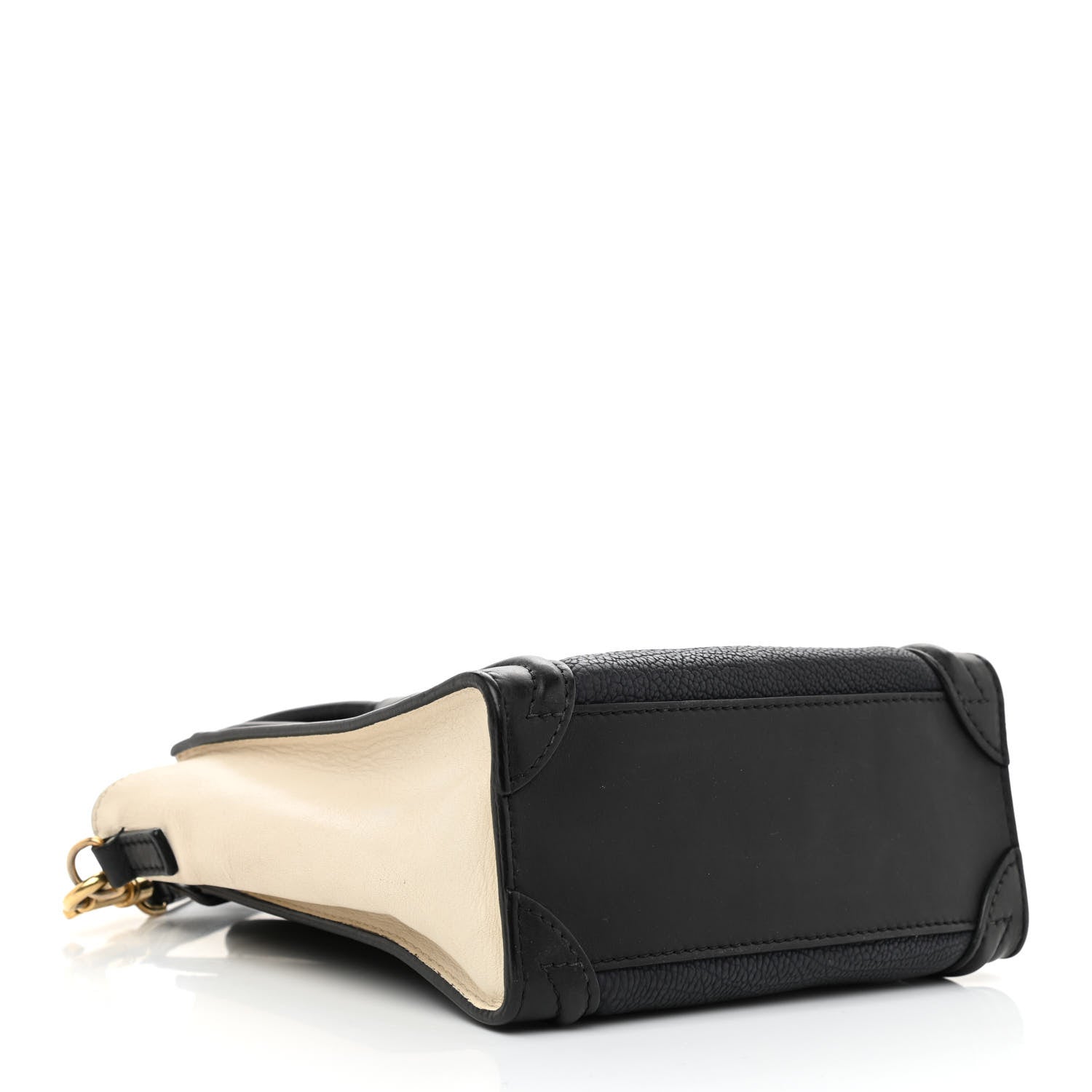 Celine Canvas Smooth Calfskin Nano Tri-Color Luggage Navy Blue 4 of 8