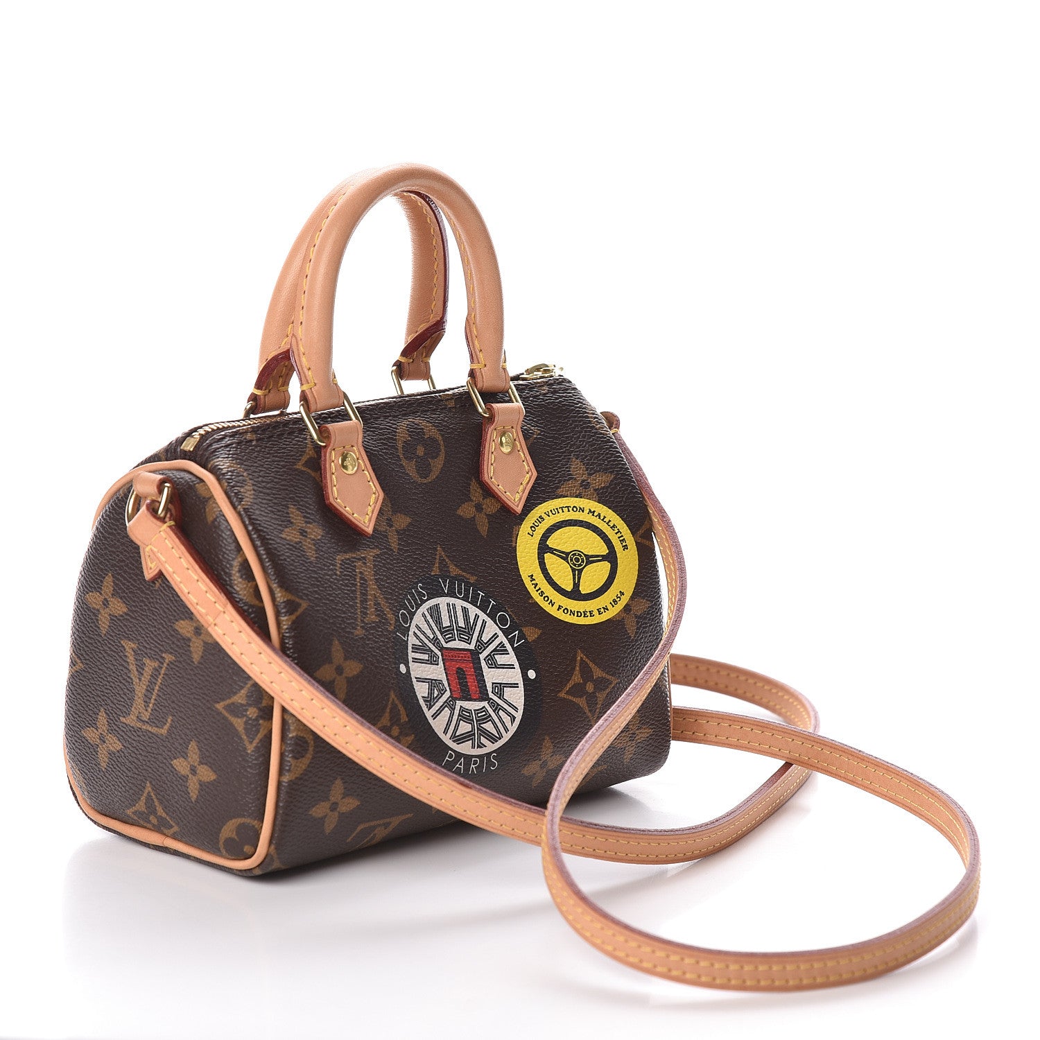 Louis Vuitton Monogram World Tour Nano Speedy 3 of 10