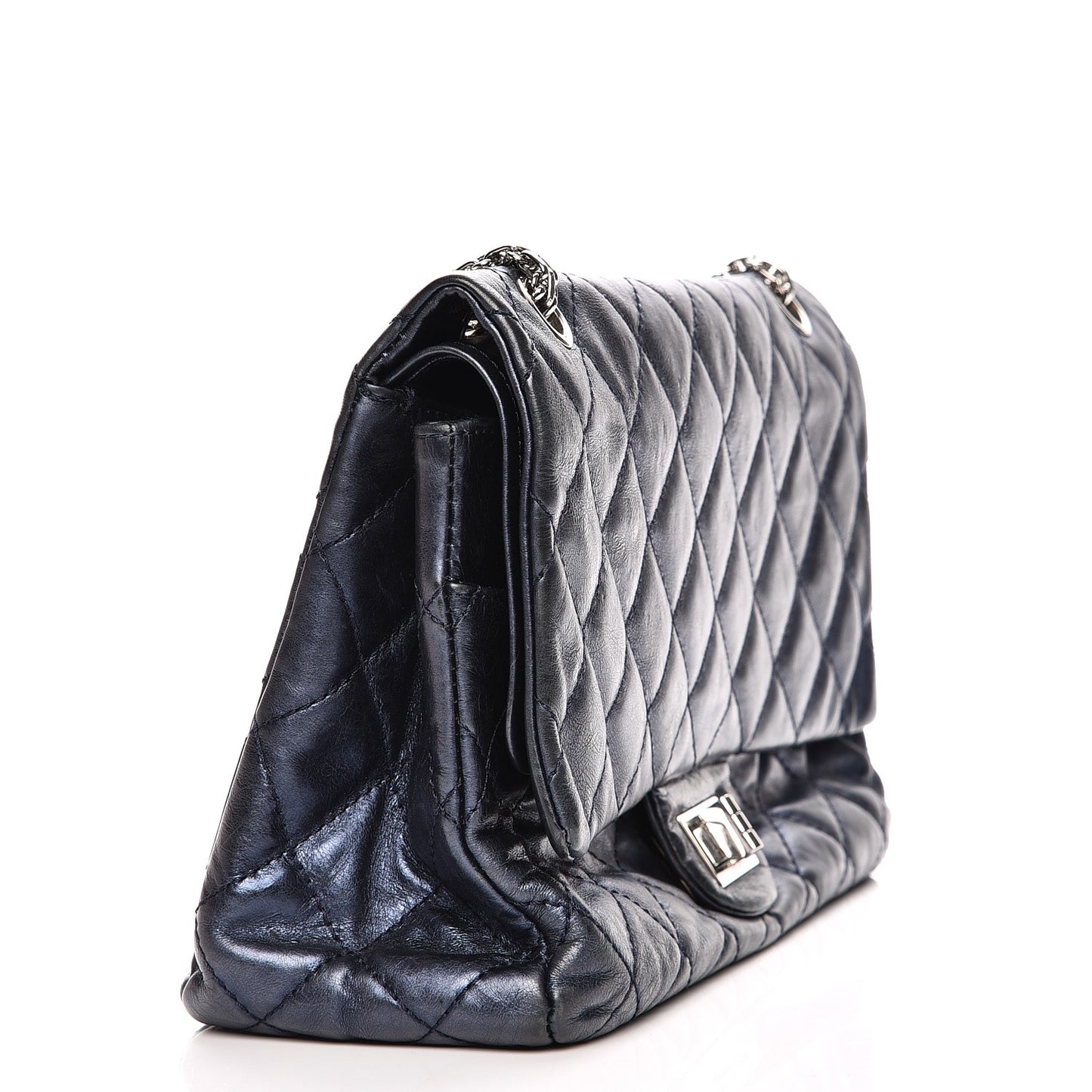 Metallic Calfskin 2.55 Reissue Flap 227 Blue