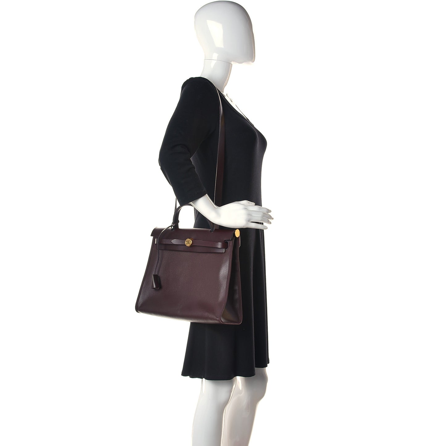 Toile H Berline Vache Hunter Herbag Zip 31 PM Rouge Sellier