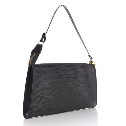 Louis Vuitton Epi Pochette Accessories 24 Black 2 of 9