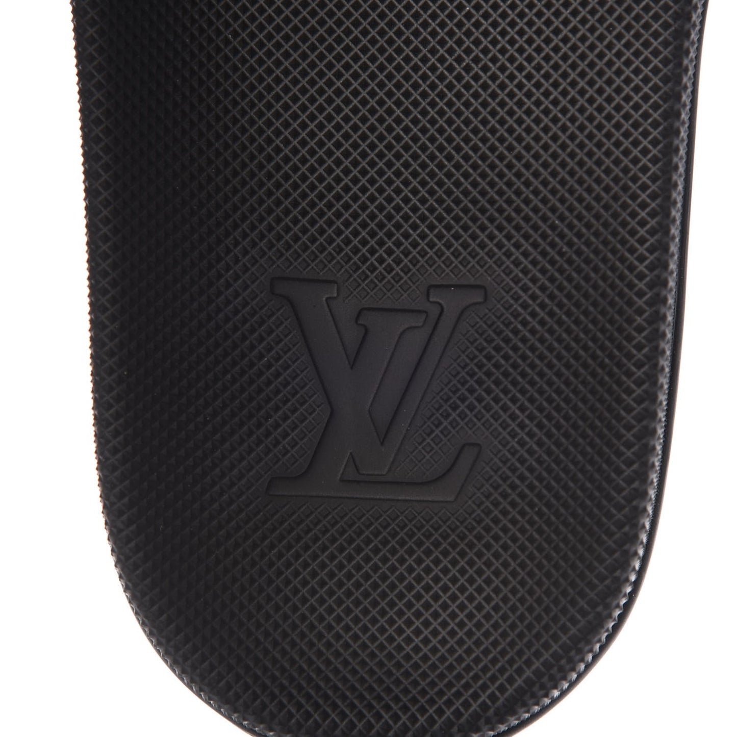 Rubber Damier Mens Waterfront Mules 6 Black
