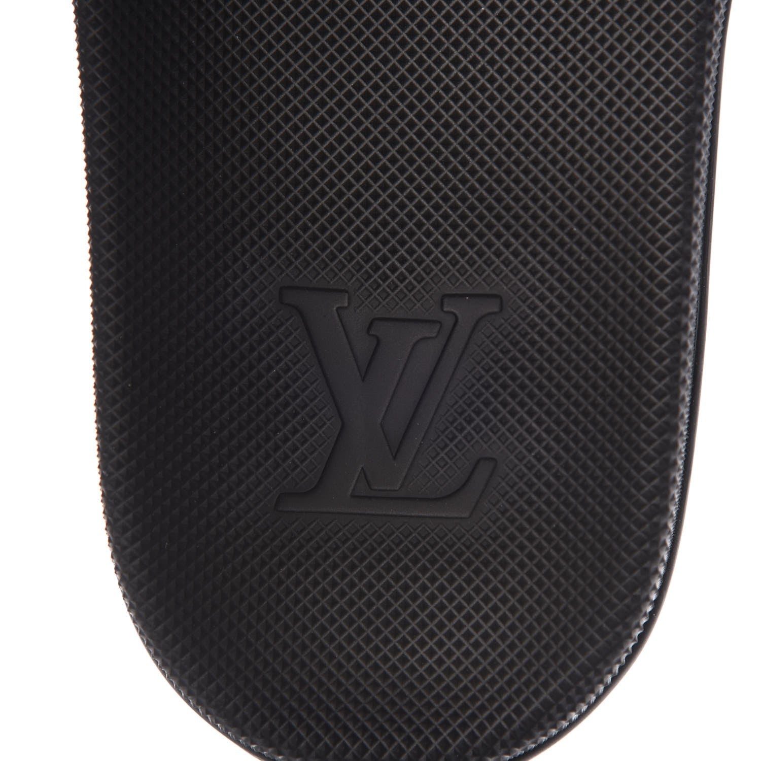 Louis Vuitton Rubber Damier Mens Waterfront Mules 6 Black 8 of 10