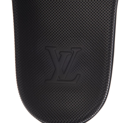 Louis Vuitton Rubber Damier Mens Waterfront Mules 6 Black 8 of 10