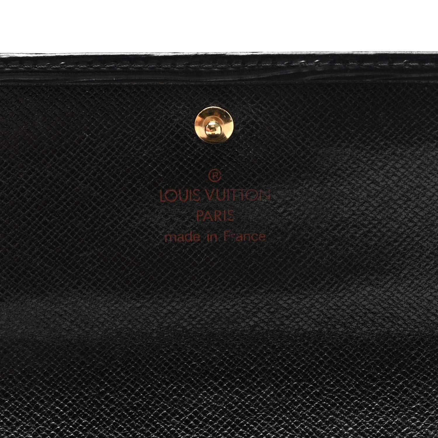 Louis Vuitton Epi Porte Tresor Etui Papiers Wallet Black 6 of 7