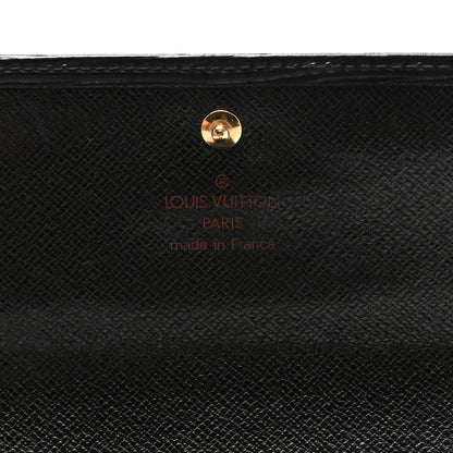 Louis Vuitton Epi Porte Tresor Etui Papiers Wallet Black 6 of 7