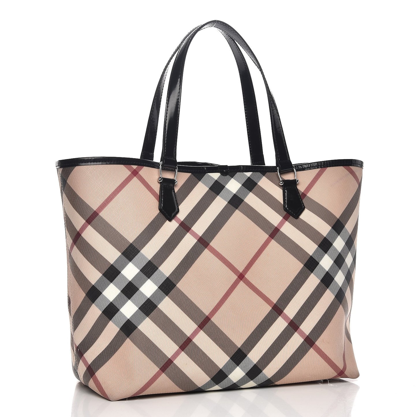 Nova Check Large Nickie Tote Black