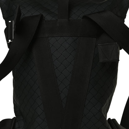Bottega Veneta Intreccio Rubber Backpack Black 11 of 12