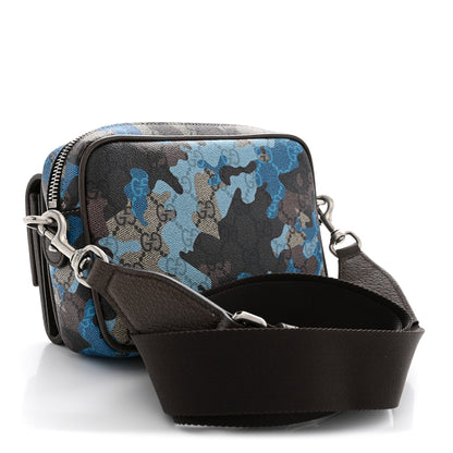 Gucci GG Supreme Monogram Mini Ophidia Crossbody Bag Blue 3 of 10