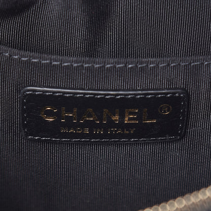Chanel Calfskin Quilted Waist Bag Black Gold 8 of 10
