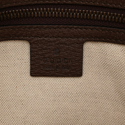 Gucci Soft GG Supreme Monogram Web Medium Duffle Bag Beige New Acero Crop 6 of 10