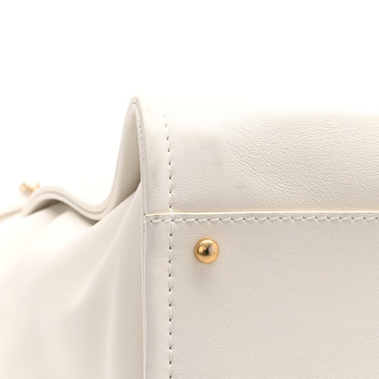 Chanel Calfskin Medium Deauville Tote White Multicolor 14 of 14