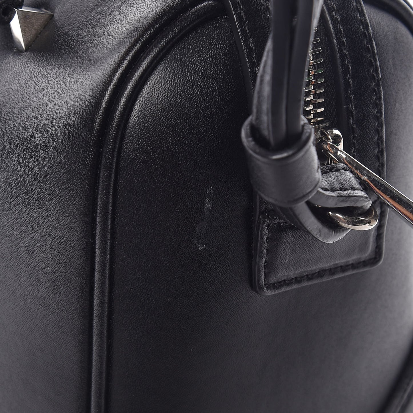 Calfskin Star Micro Lucrezia Black Silver