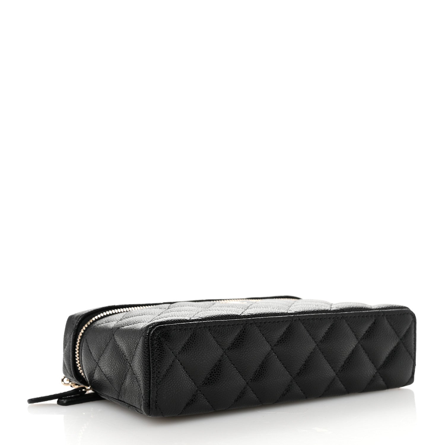 Chanel Caviar Quilted Top Handle Slim Vanity With Chain Black 4 of 11