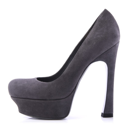 Saint Laurent Kid Scamosciato Palais 105 Pumps 35.5 Flannel Gris 1 of 9