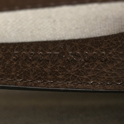 Gucci Monogram Jumbo GG Textured Dollar Calfskin Web Small Ophidia Chain Shoulder Bag Camel Ebony New Acero 7 of 12