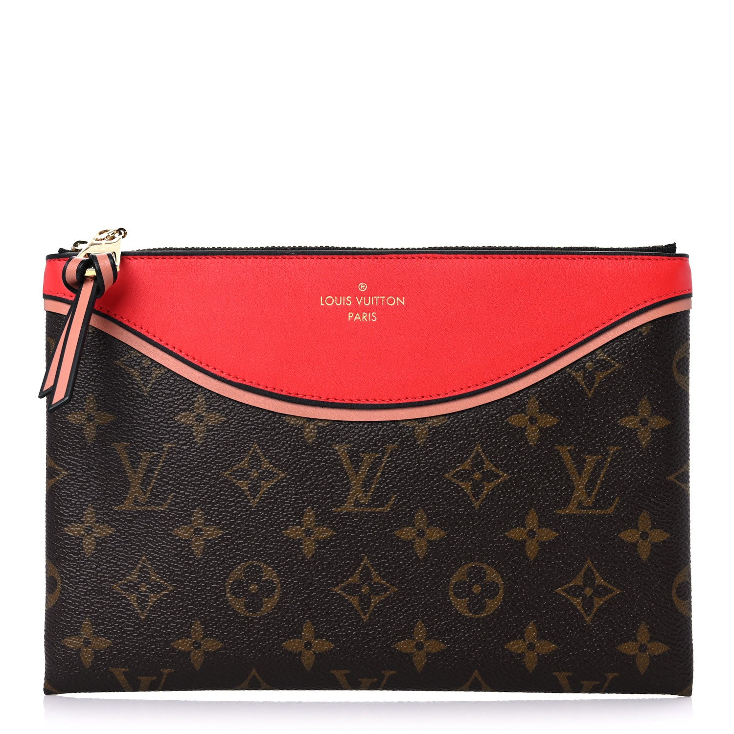Louis Vuitton Monogram Tuileries Pochette Red 1 of 6