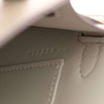 Hermes Chevre Mysore Horseshoe Mini Kelly Sellier 20 Gris Tourterelle Gris Perle 7 of 11